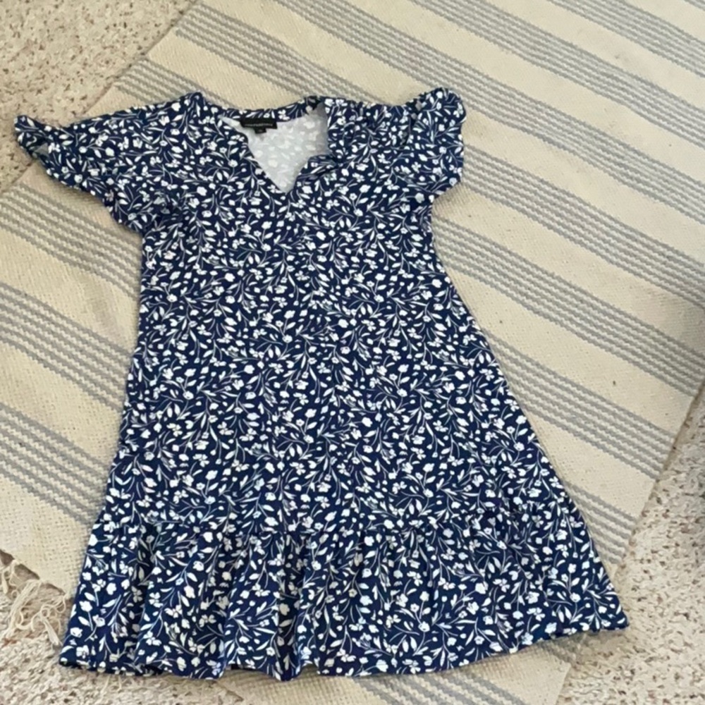 Floral Blue Kids Dress